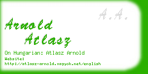 arnold atlasz business card